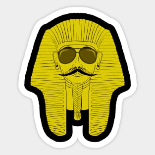 Cool Mustachioed Sphinx with Sunglasses & Mustache Sticker